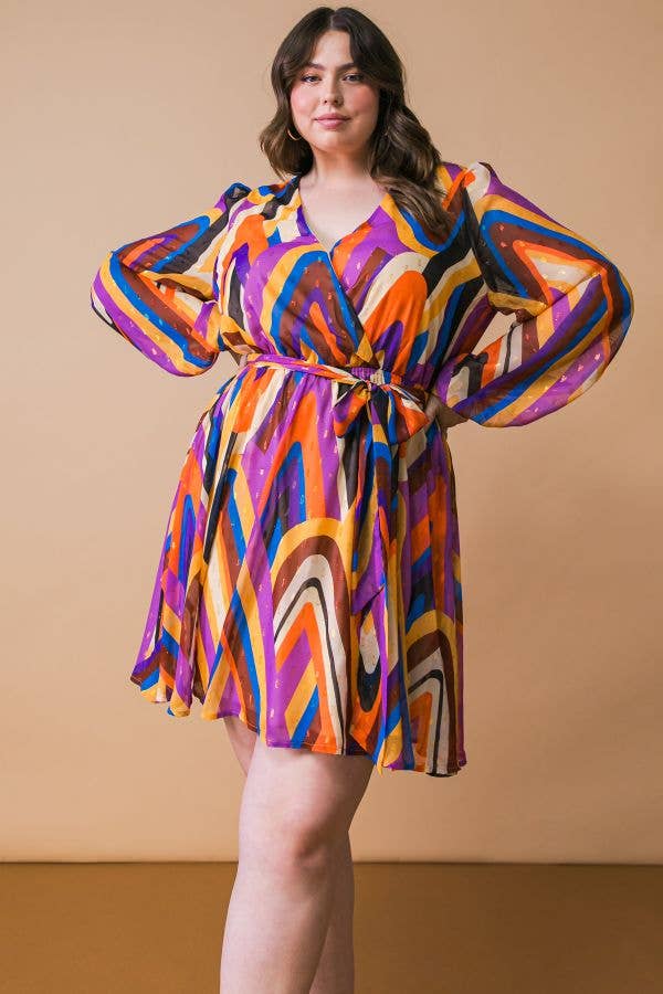 70's Inspired Wrap Dress
