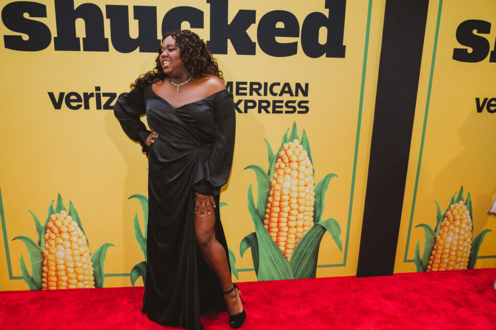 Broadway Star Alex Newell Represents In Rene' Tyler At 'Shucked' Opening Night