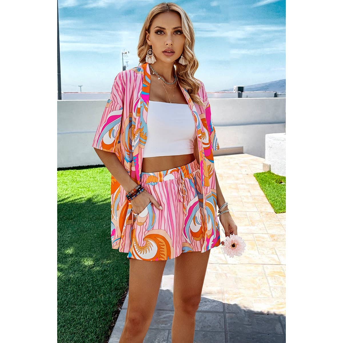 Summer Fun Printed Matching Set