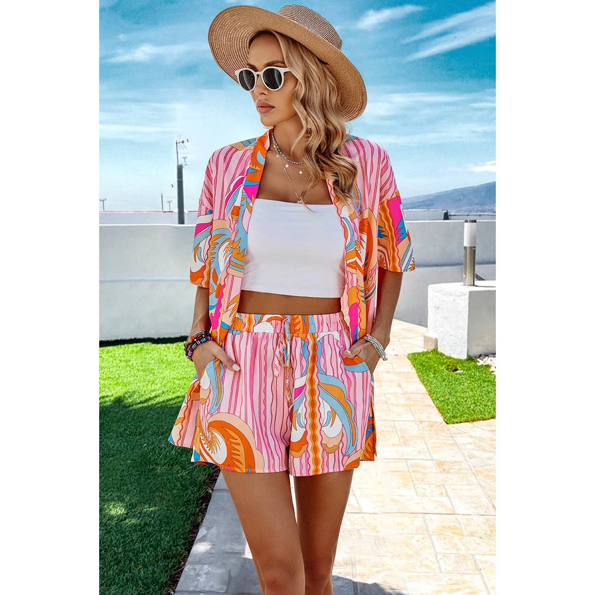 Summer Fun Printed Matching Set