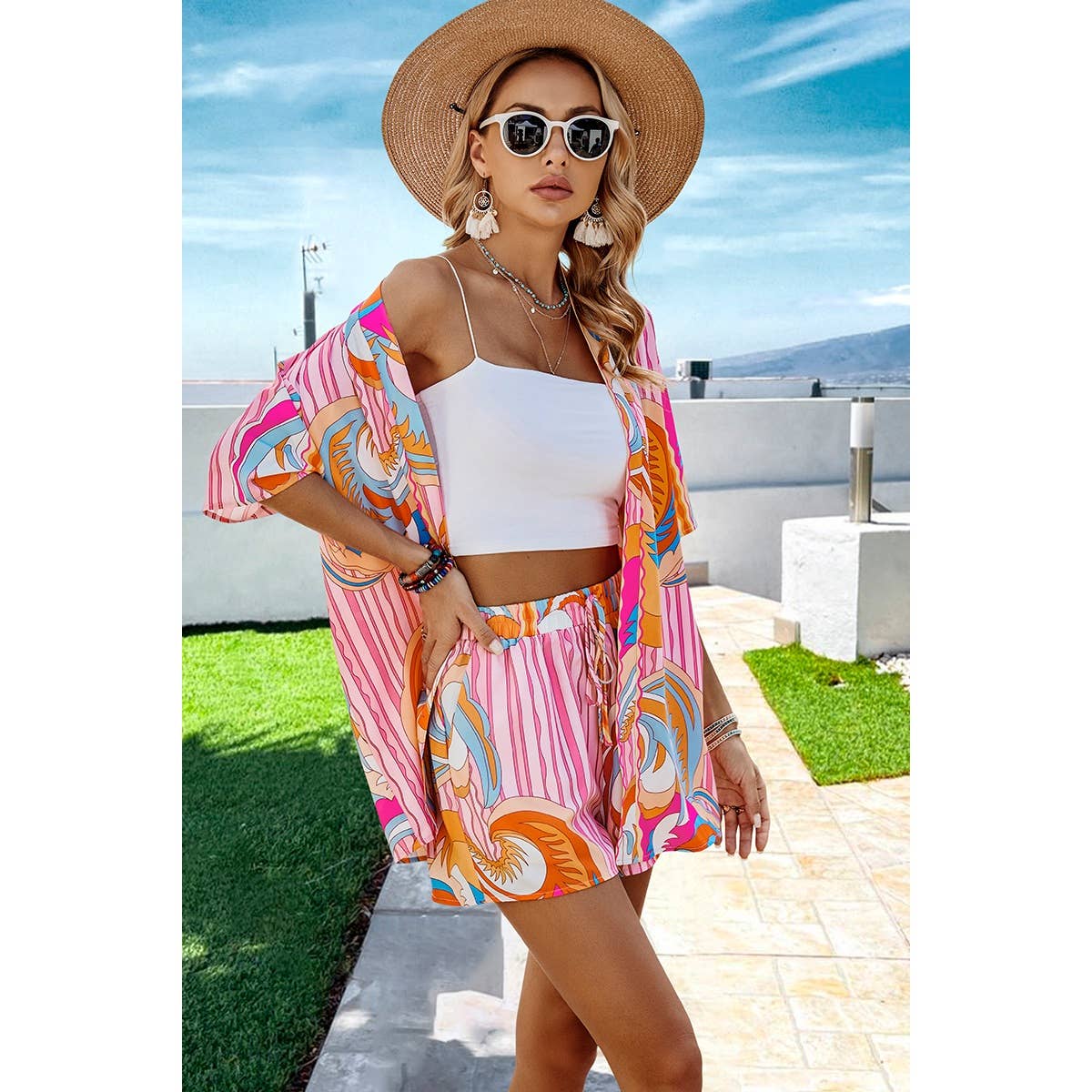 Summer Fun Printed Matching Set