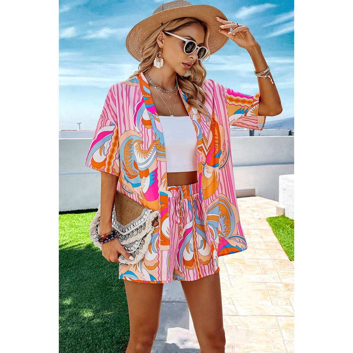 Summer Fun Printed Matching Set
