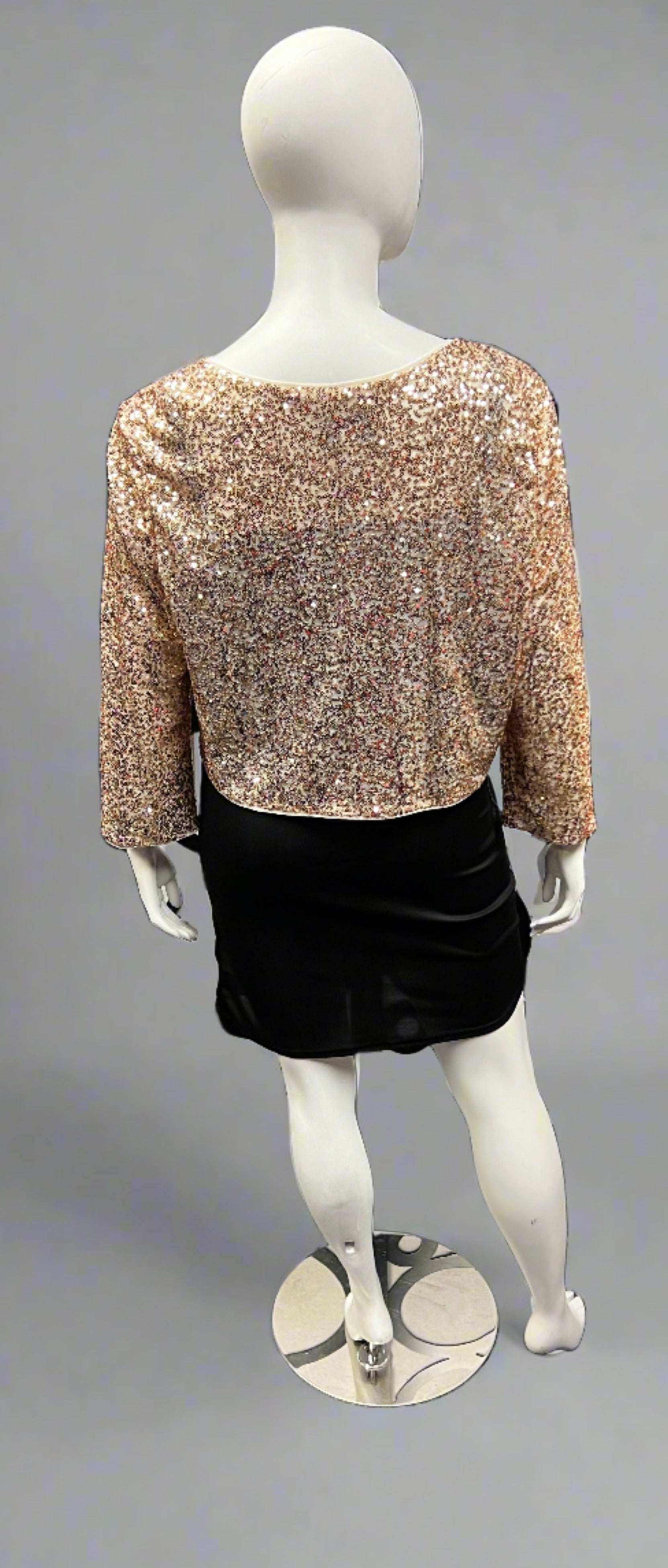 Sequin Sheer Bolero Shrug