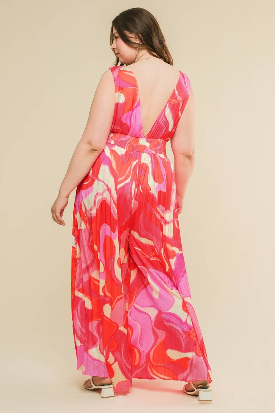 Liquid Waves Printed Jumpsuit