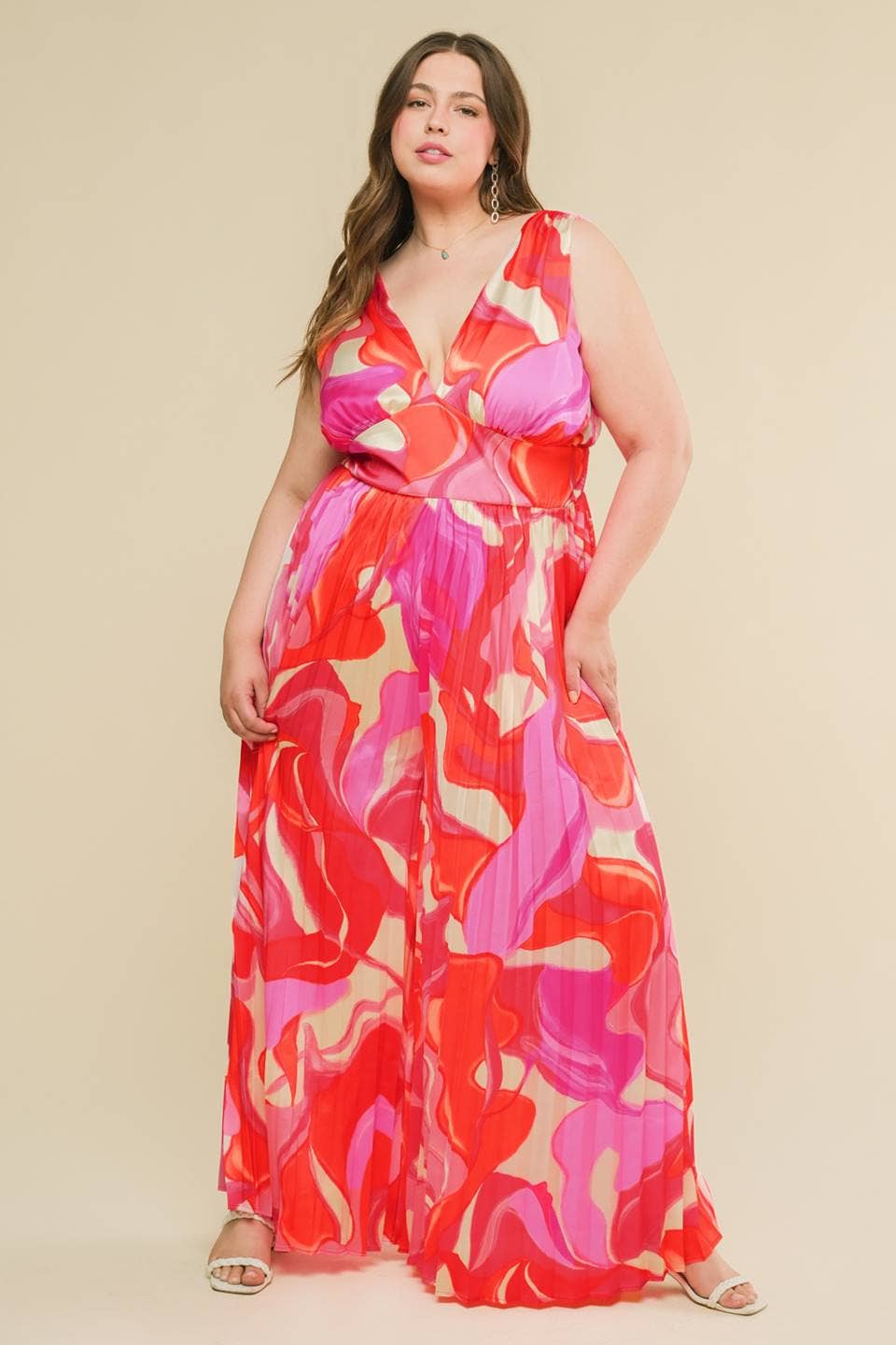 Liquid Waves Printed Jumpsuit