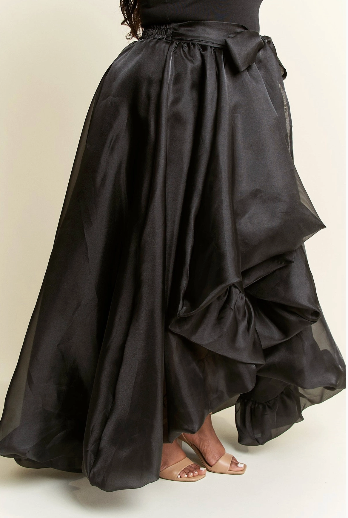 Organza High Low Bubble Skirt