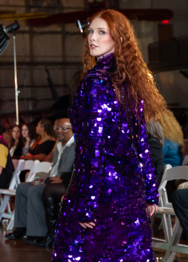 Purple Rain Sequin Coat