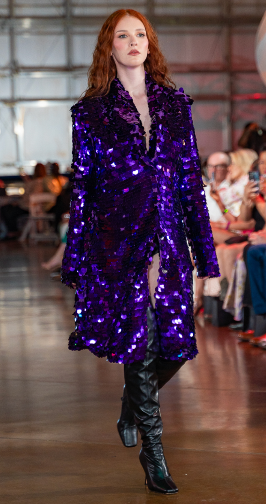 Purple Rain Sequin Coat