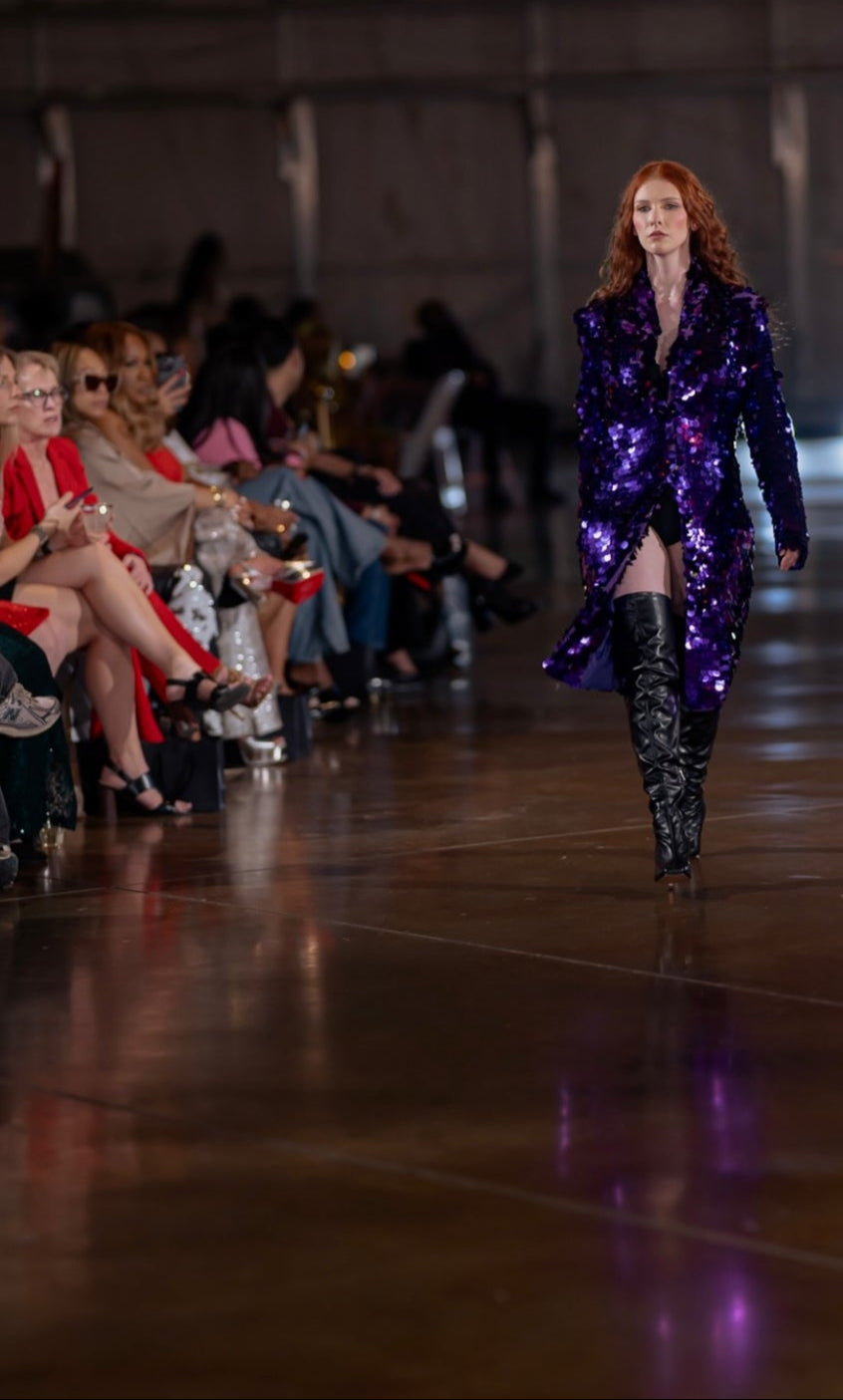 Purple Rain Sequin Coat