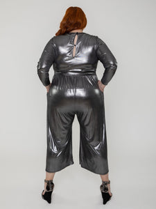 Rene' Tyler + Metallic Jumpsuit-Back