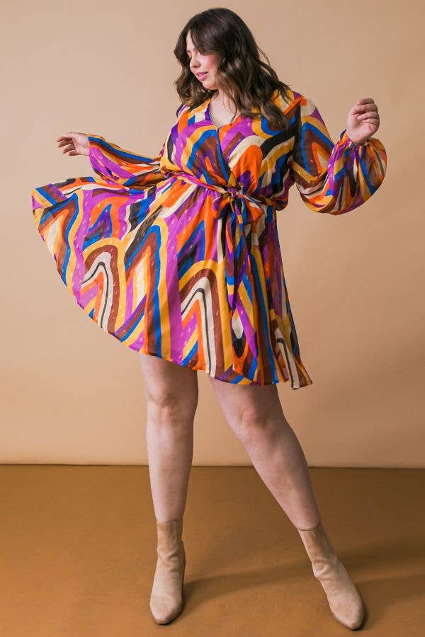 70's Inspired Wrap Dress