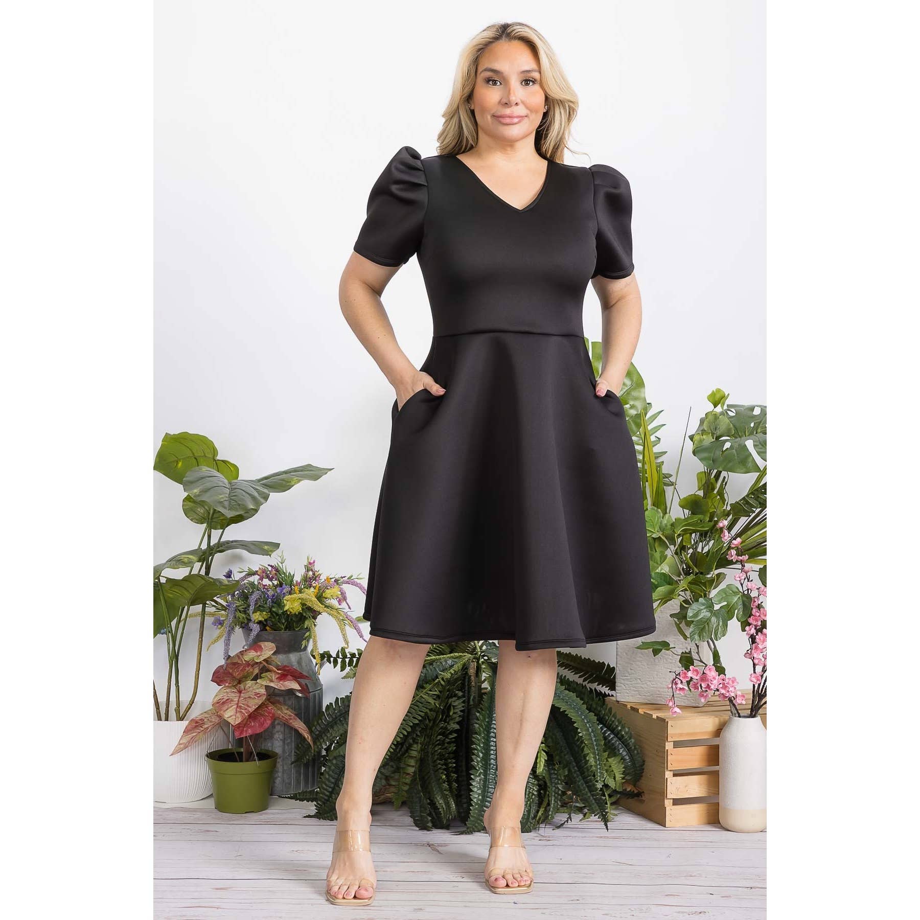 A-Line Midi Dress