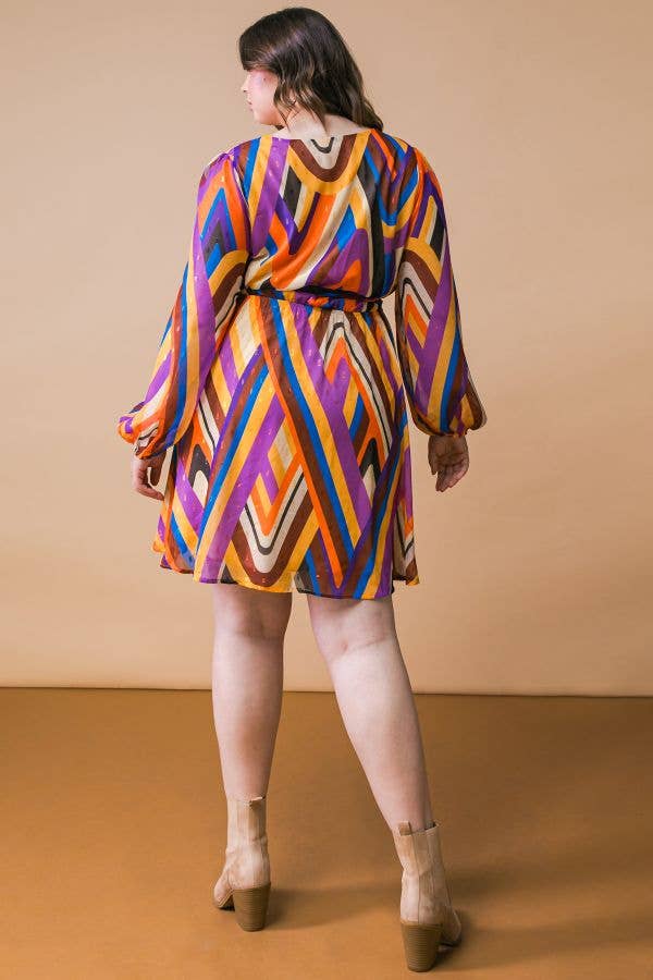 70's Inspired Wrap Dress