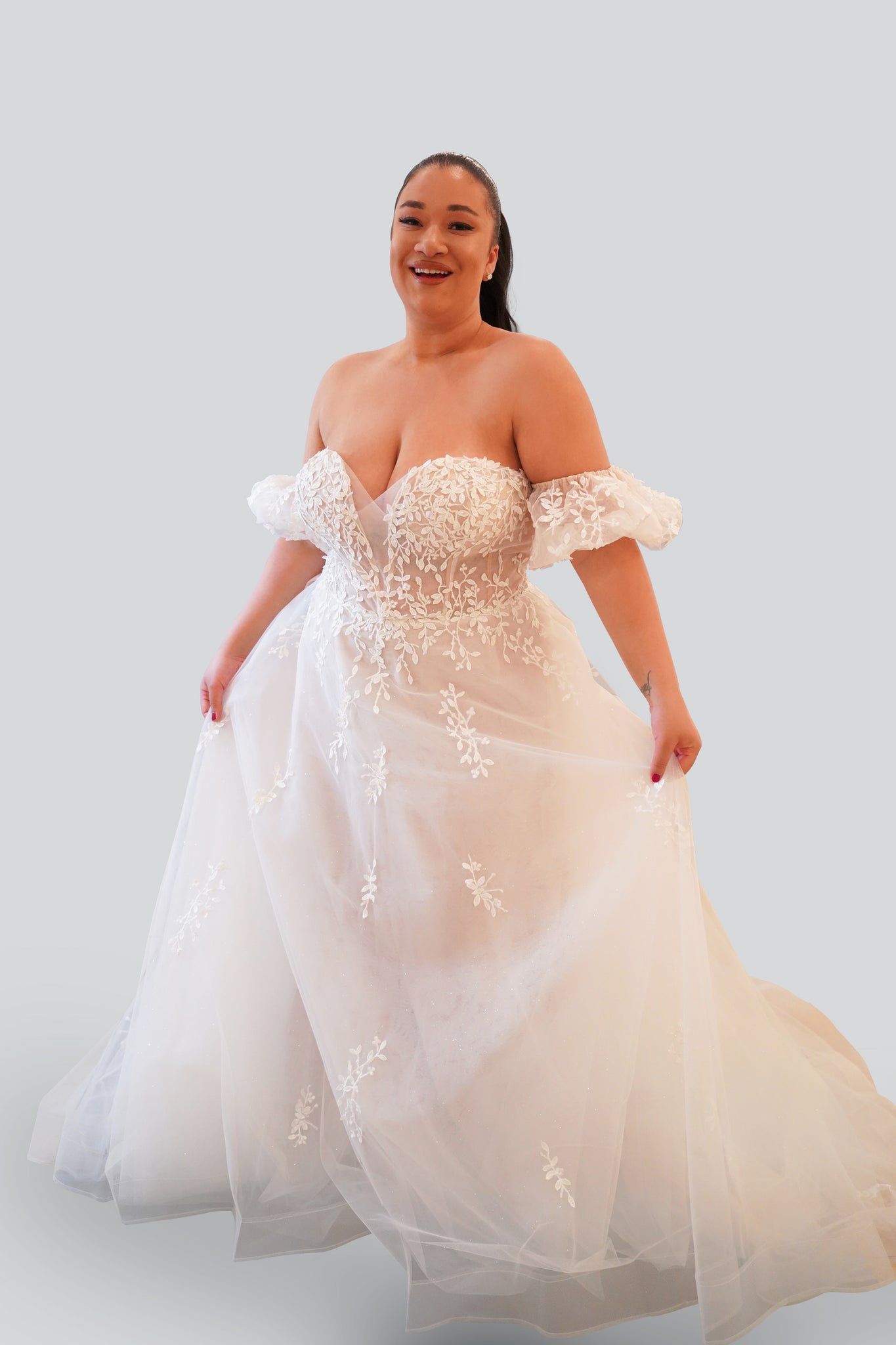 'Andrea' Couture Wedding Gown- Front