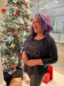 Sequin Bolero Shrug