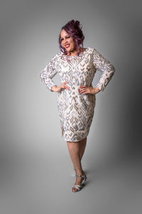 Alexis Diamond Patterned Mini-Silver